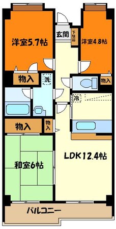 サザンクロスの物件間取画像